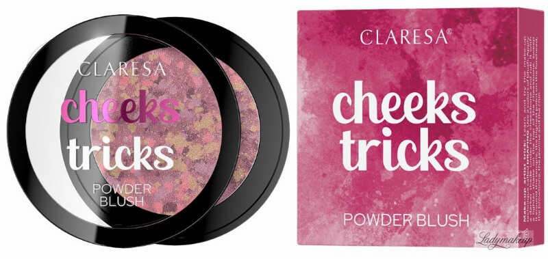 CLARESA - CHEEKS TRICKS - Powder Blush - Róż prasowany - 4 g - 04 Mirage