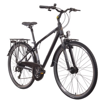 Rower trekkingowy INDIANA X-Road 3.0 M23 28 cali męski Czarno-brązowy