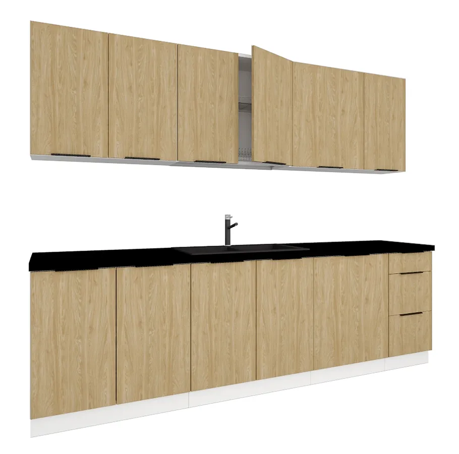 Zestaw mebli kuchennych dąb olejowany S1-E72