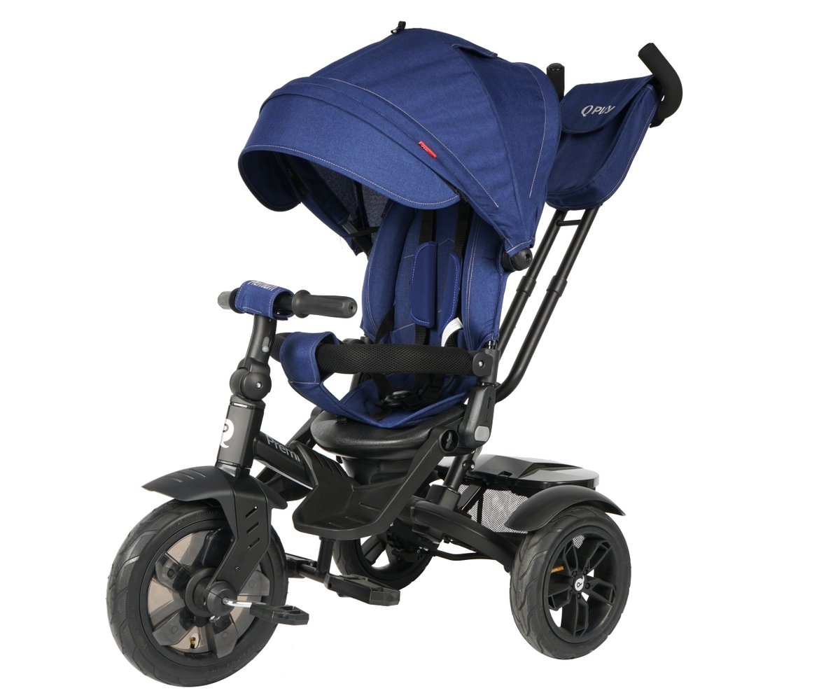 Qplay, Rowerek Trójkołowy Premium Navy/Blue