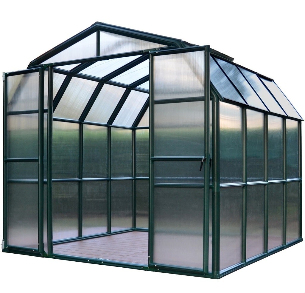 Szklarnia Rion 267x264 cm zielona z poliwęglanu 6mm