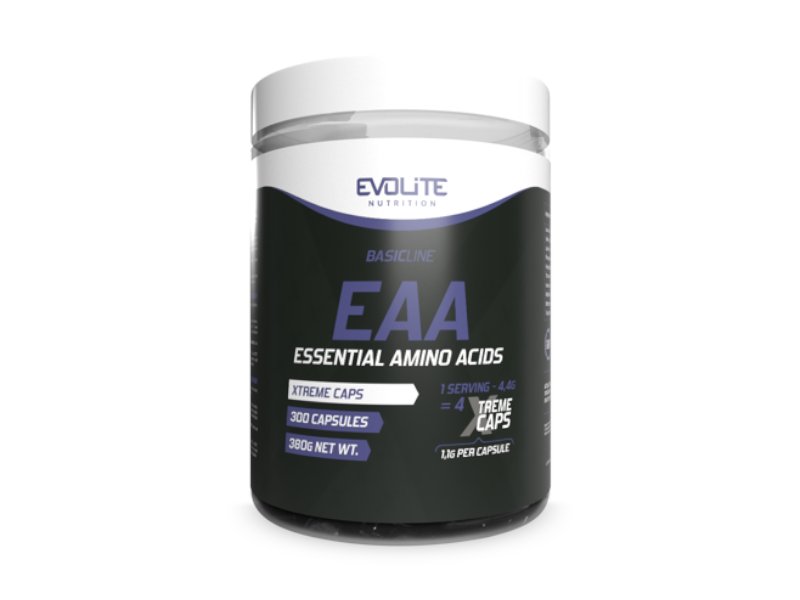 Zdjęcia - Aminokwasy Evolite Nutrition Evolite EAA Xtreme 300kaps.  egzogenne 