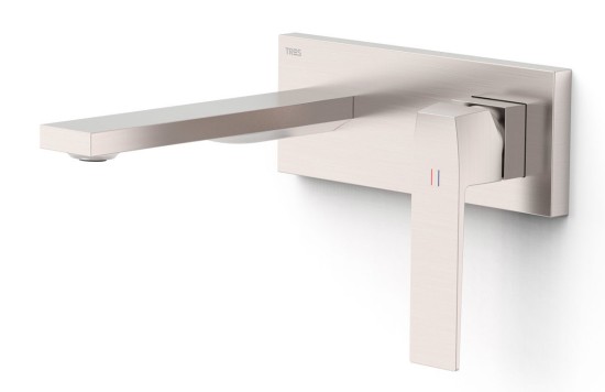 Bateria umywalkowa TRES Slim Exclusive podtynkowa Stal 20230011AC