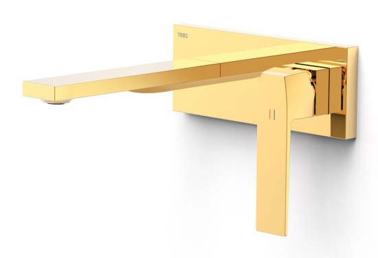 Bateria umywalkowa TRES Slim Exclusive podtynkowa 24-K Złoto 20230011OR