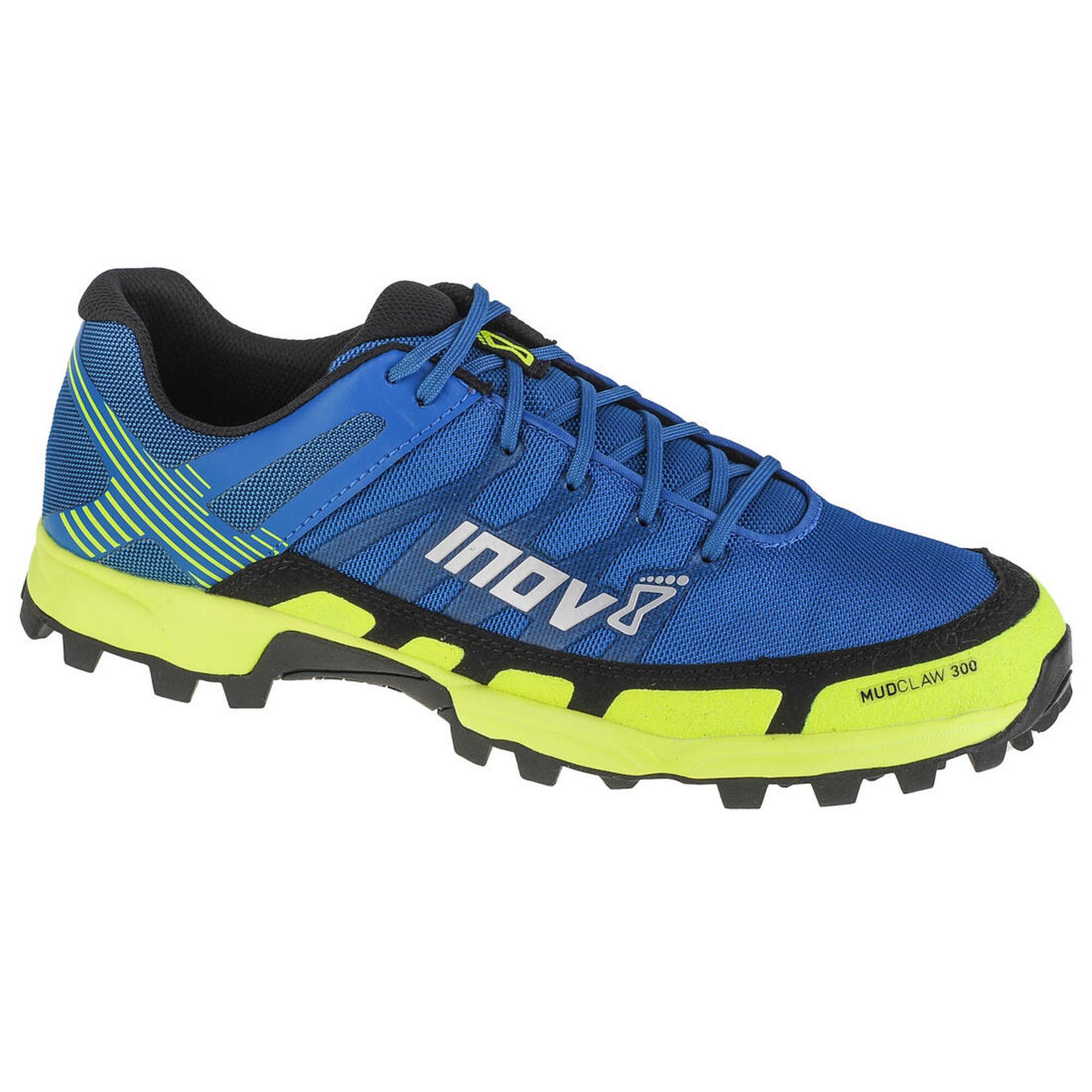 Inov-8 Mudclaw 300 Shoes Men, blue/yellow UK 10 | EU 44,5 2021 Buty do biegów z przeszkodami (OCR) 000770-BLYW-P-01-44,5