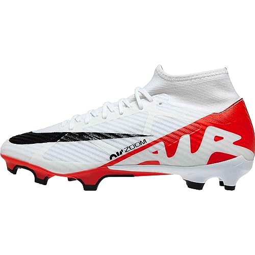 NIKE Męskie buty piłkarskie Academy, Jasny karmazynowy biały czarny, 42.5 EU