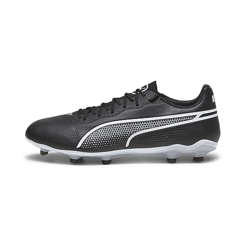 PUMA Unisex King PRO FG/AG Buty piłkarskie, czarno-białe, 45 EU, Czarna puma, biała puma, 46.5 EU