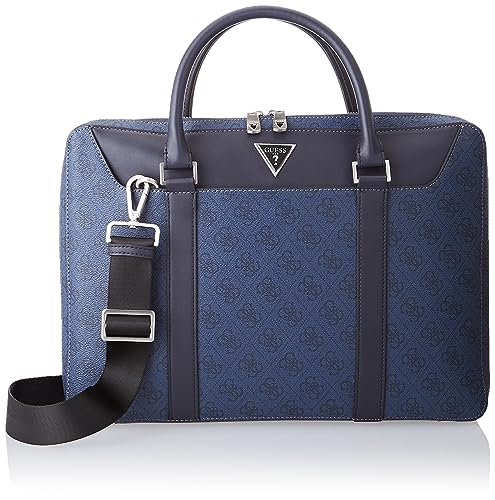 Guess Vezzola Smart 4G-Logo, damska torba na ramię, niebieska, Niebieski