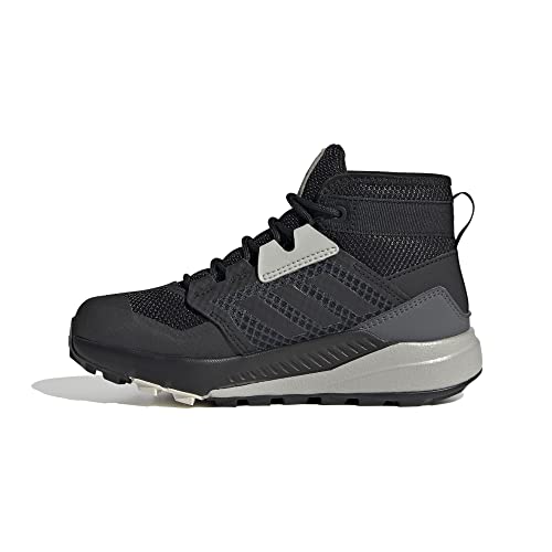 adidas Unisex dziecięce buty trekkingowe Terrex Trailmaker Mid R.rdy K High Rise, Negbás Negbás Alumin - 33.5 EU