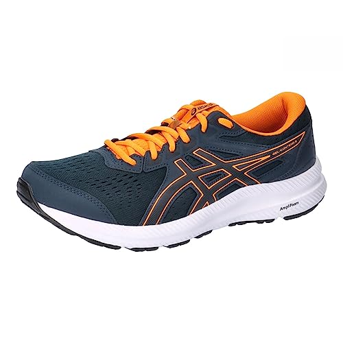 ASICS Gel-Contend 8, niskie trampki męskie, French Blue Bright Orange, 41.5 EU