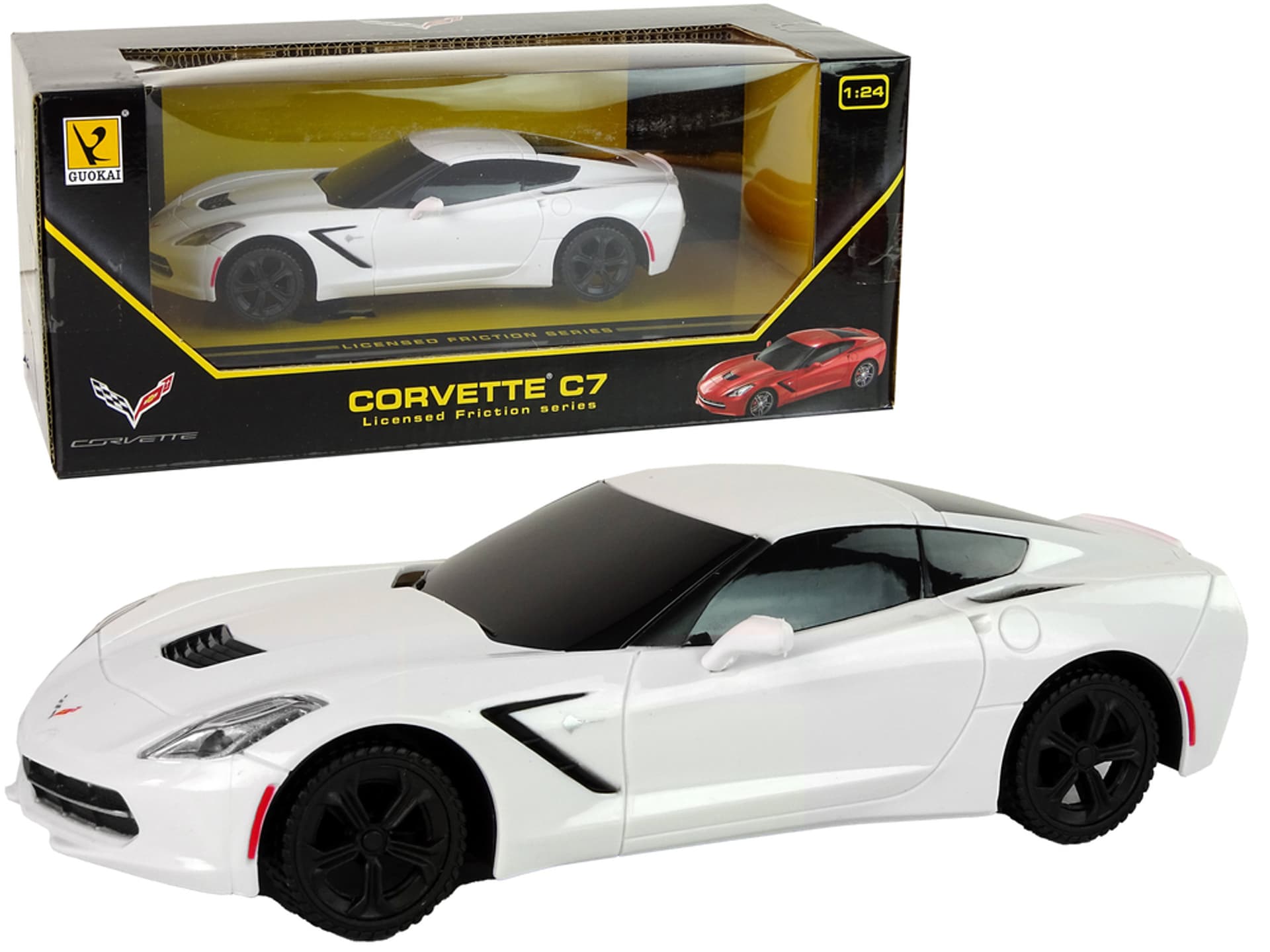 Auto Sportowe Corvette C7 1:24 Białe