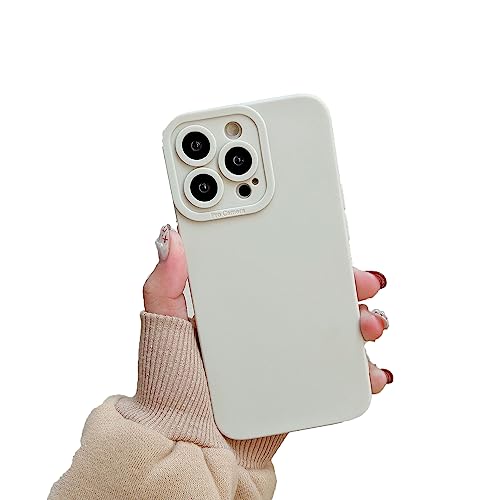 CLIPPER GUARDS Etui kompatybilne z iPhone 11 Pro Max, płaskie krawędzie, silikonowe etui na telefon komórkowy do iPhone 11 Pro Max 6,5 cala, silikonowe, cienkie, białe