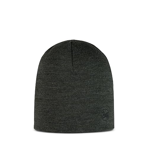 Buff Merino Midweight czapka Solid Bark Unisex rozmiar uniwersalny