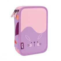 Milan Piórnik 2-poziomowy z wyposażeniem FUN ANIMALS fioletowy