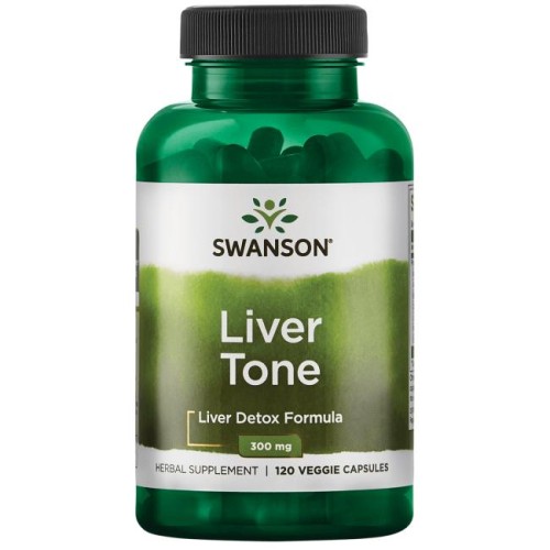 Swanson - Liver Tone, Formuła na Detoks Organizmu, 300mg, 120 vkaps