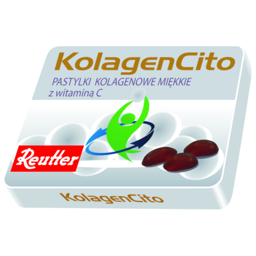 Reutter KolagenCito Pastylki kolagenowe miękkie z witaminą C 48g 4260376090753