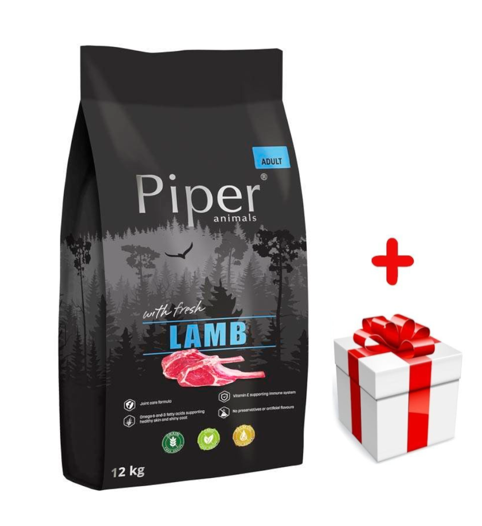 DOLINA NOTECI Piper Animals z jagnięciną 12kg  + niespodzianka dla psa GRATIS!