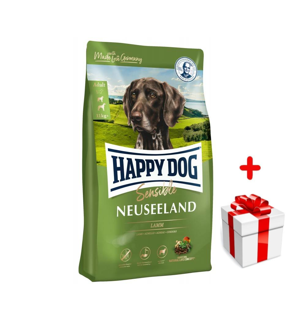 Happy Dog Supreme New Zeland 4kg + niespodzianka dla psa GRATIS!