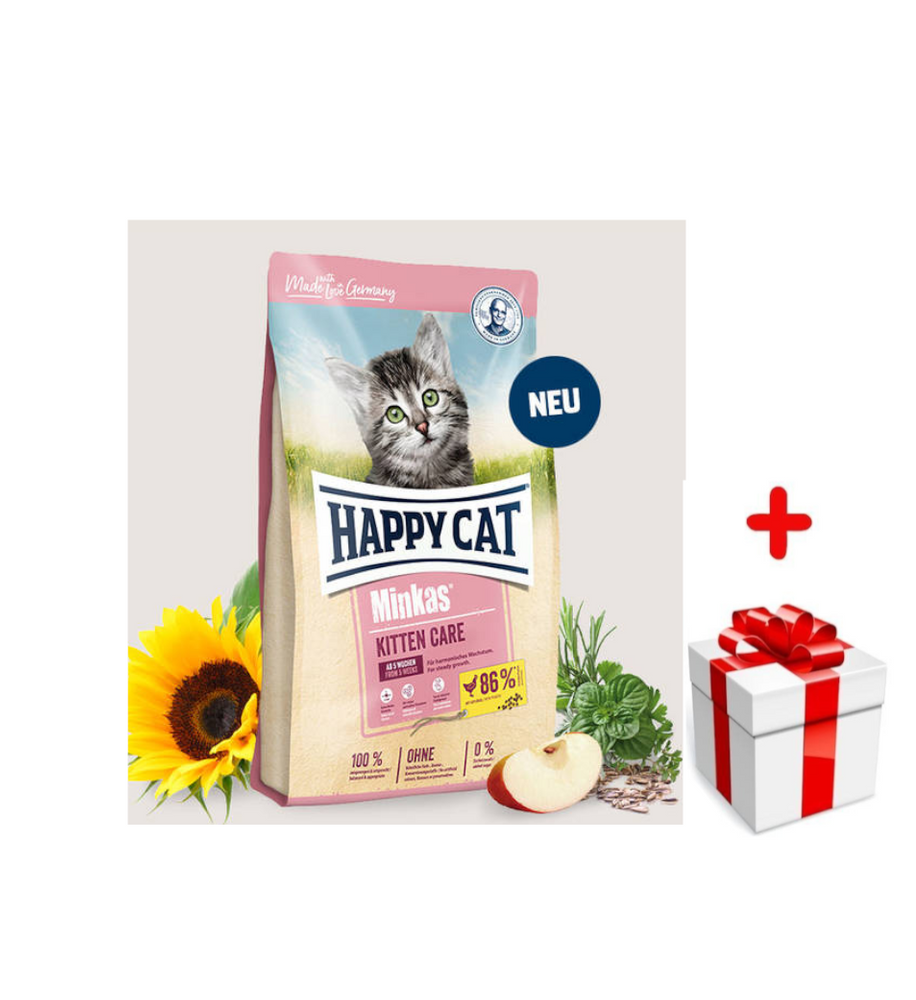 HAPPY CAT Minkas Kitten Care 10kg + niespodzianka dla kota GRATIS!