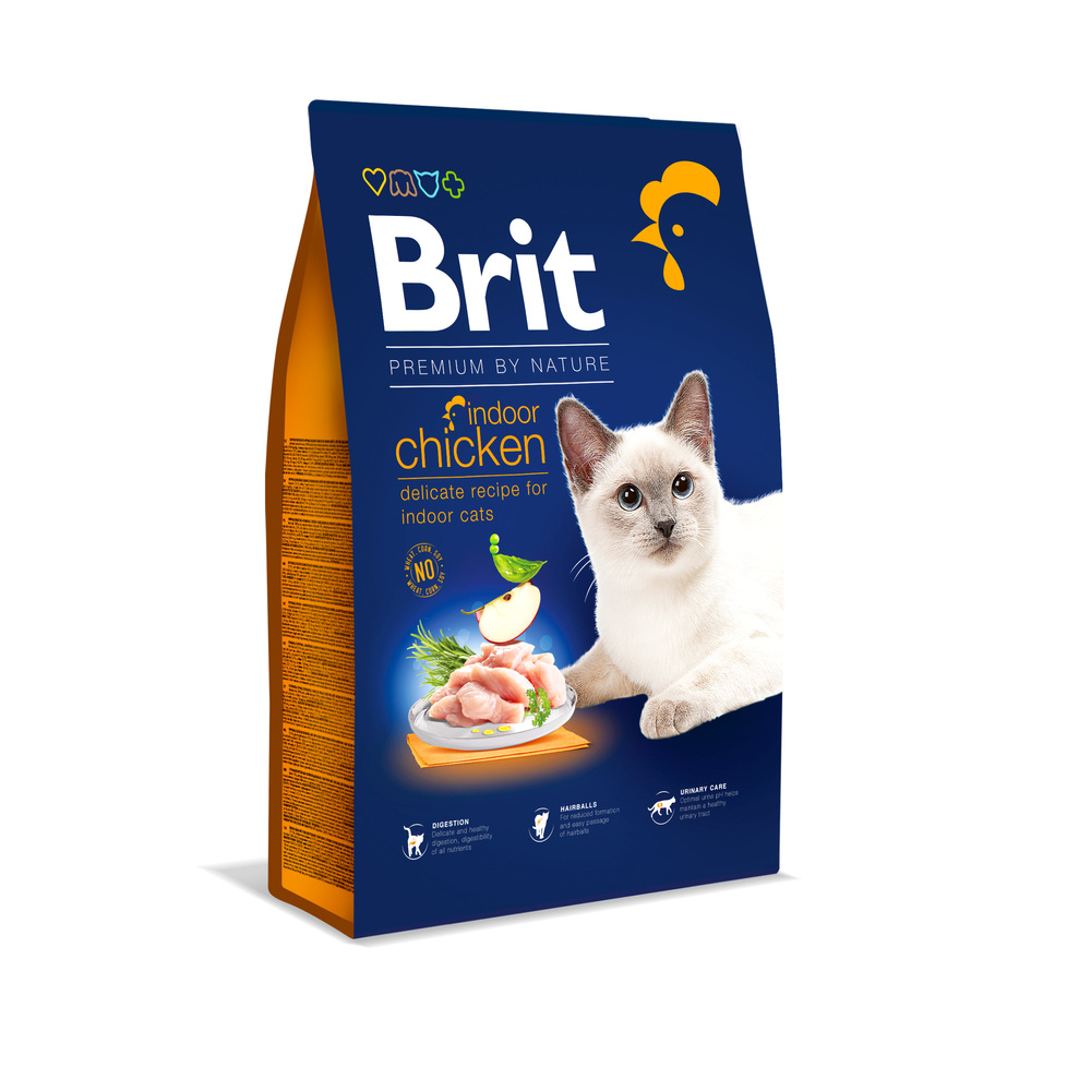 BRIT Premium By Nature Indoor Cat 1,5kg + niespodzianka dla kota GRATIS!