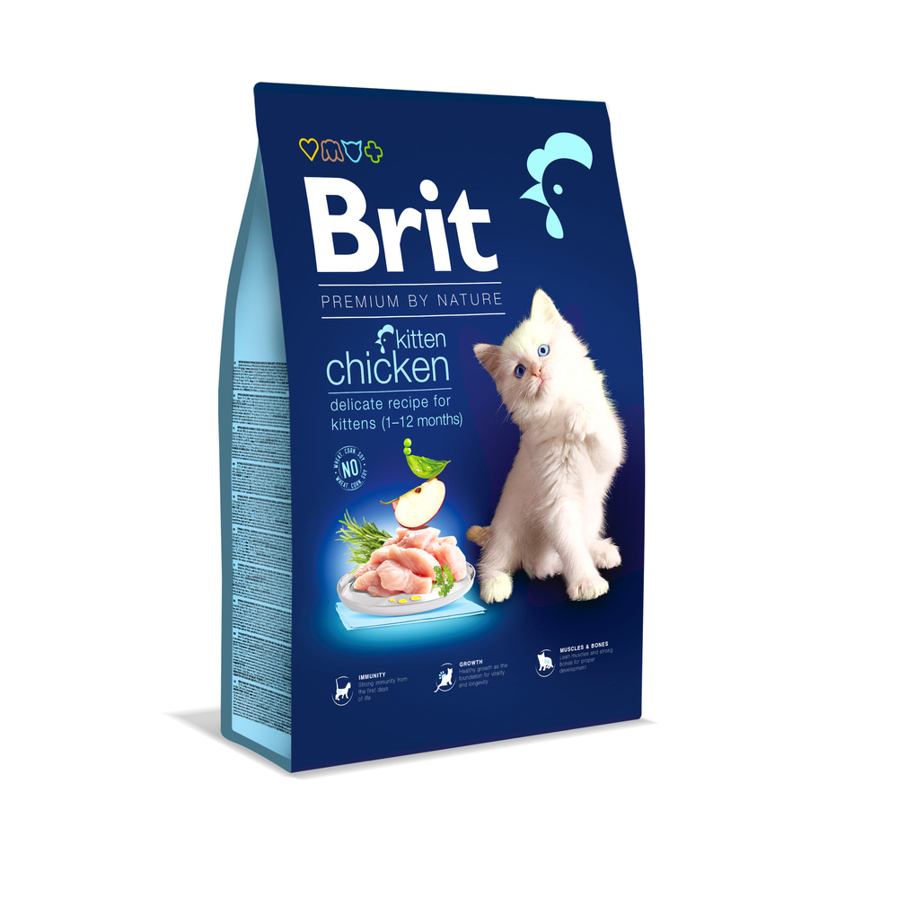 BRIT Premium By Natue Kitten 8kg + niespodzianka dla kota GRATIS!