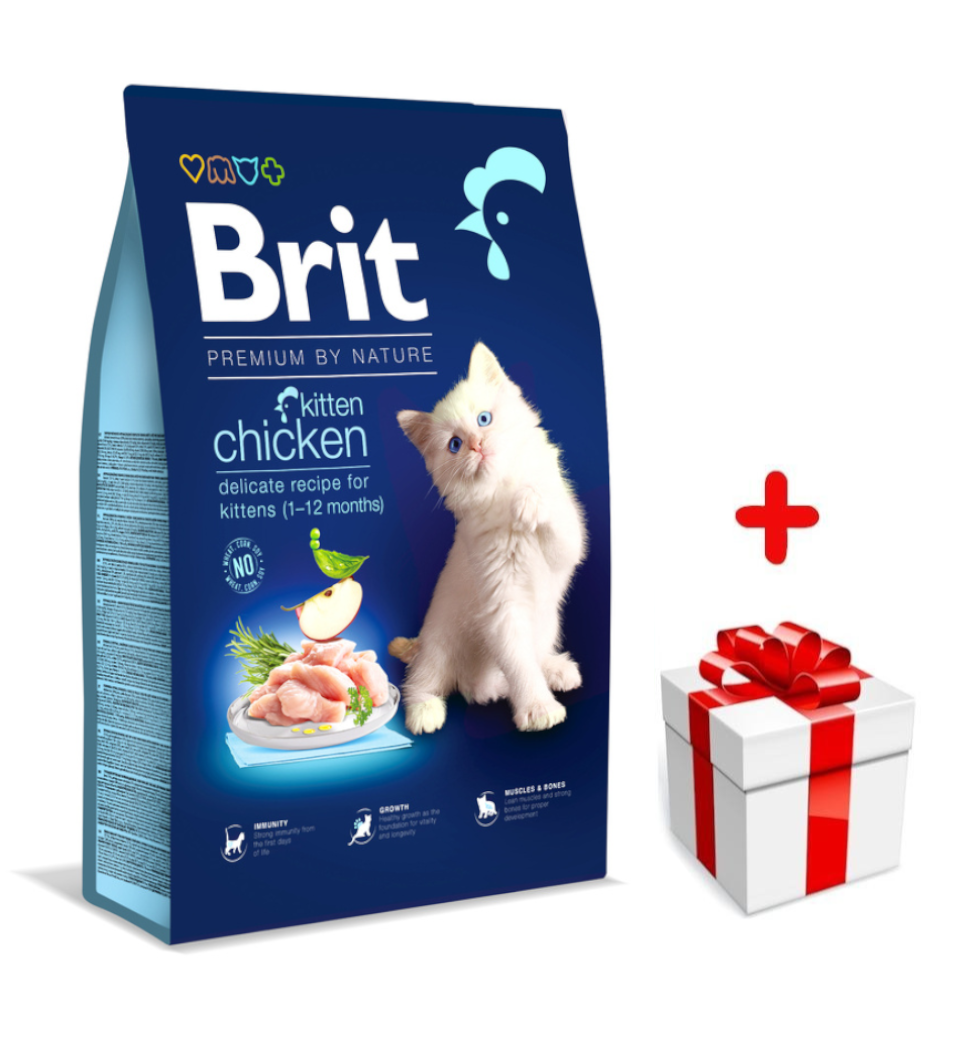 BRIT Premium By Nature Kitten 1,5kg + niespodzianka dla kota GRATIS!