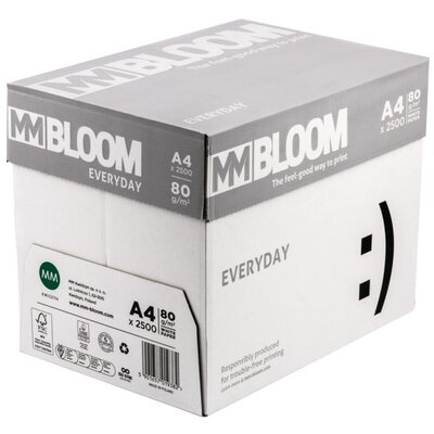 Papier A4 80g do drukarki biały 1 karton 2500 ark
