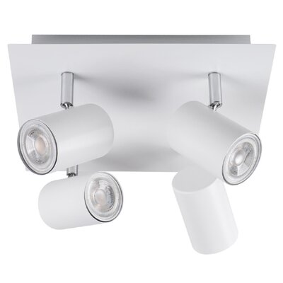 Oprawa ścienno-sufitowa GU10 4x max 10W EVALO EL-4O W-SR biały 35696