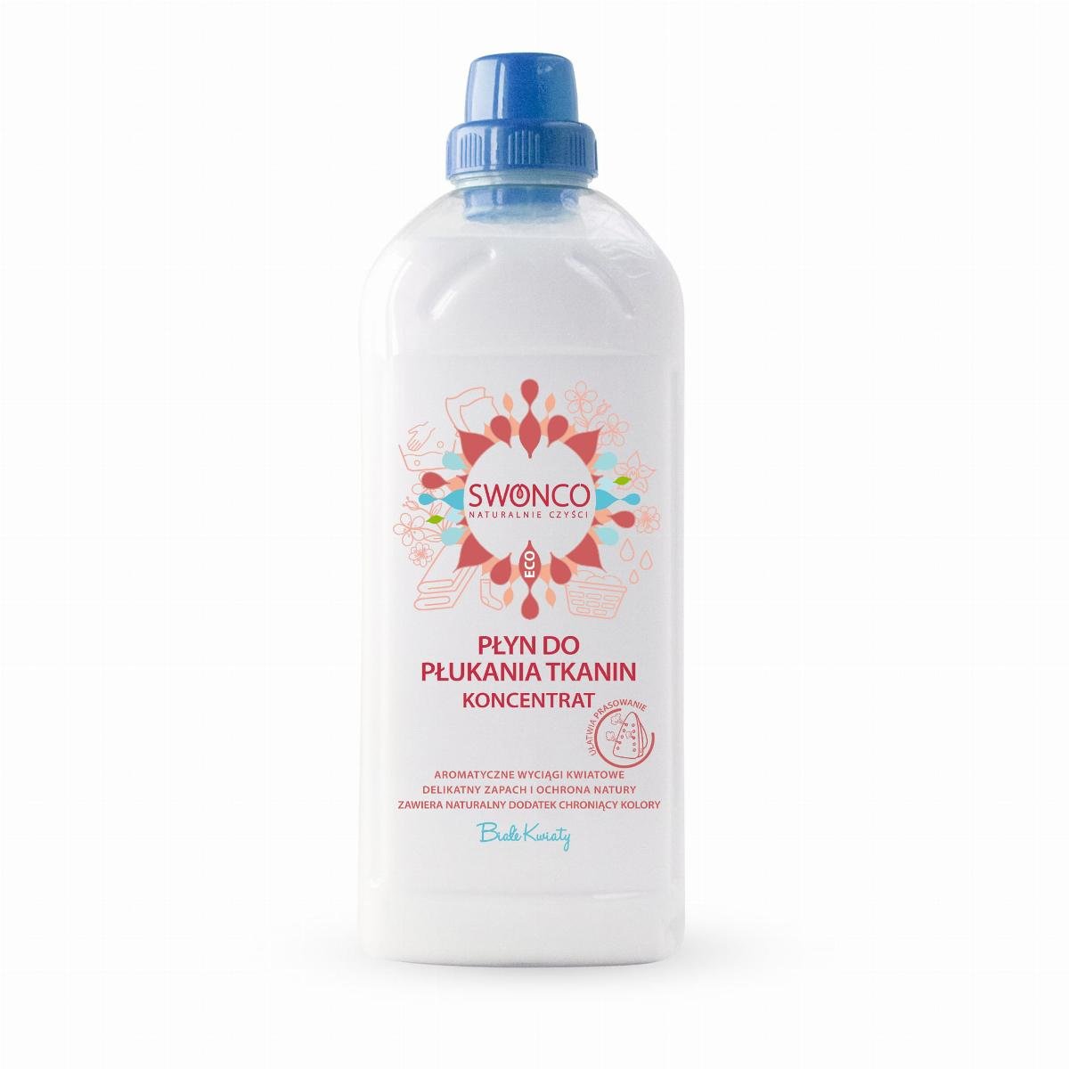 E Swonco Swonco Płyn do płukania tkanin Białe Kwiaty - 2000 ml SWO822