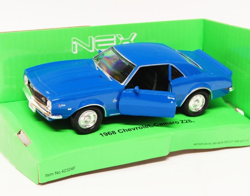 Welly 1:34 Chevrolet Camaro Z28 '68 - niebieski