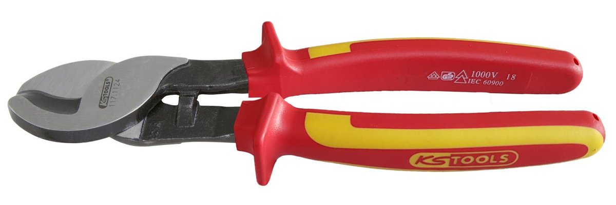 KS TOOLS ERGOTORQUE VDE Nozyce do kabli, 165mm