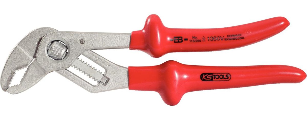 KS TOOLS 1000V Szczypce do pomp wodnych,260mm