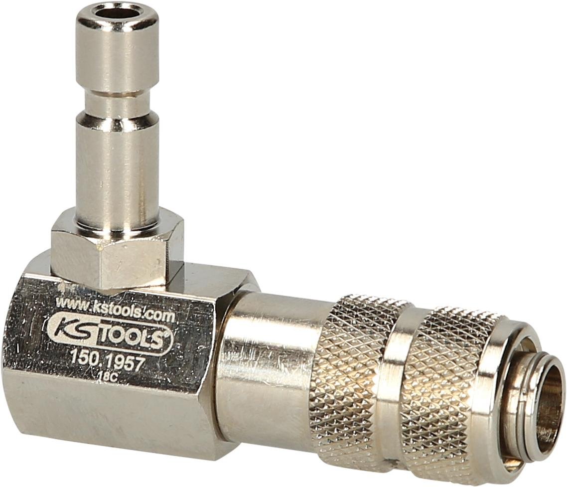 KS TOOLS Adapter bagnetowy do uk?adu ch?odzenia, 90° zagi?ty