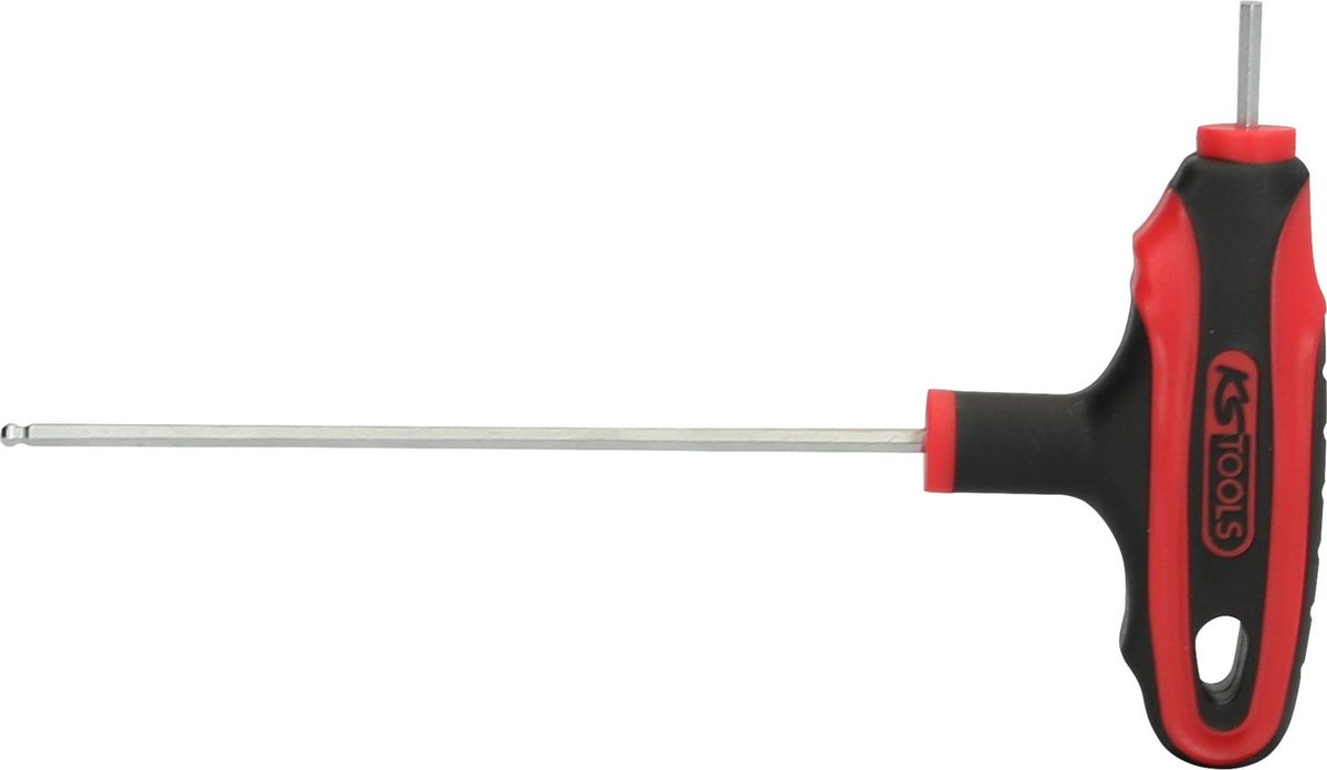KS Tools Głowica kulowa z uchwytem T-śrubokręt/śruba z łbem sześciokątnym 2,5 MM X 100 MM 4042146072431