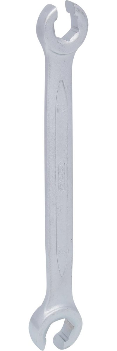 KS Tools 517.0258 Classic otwarty klucz oczkowy z podwójnym, narożników tabletu przy użyciu elastycznych pasków, 12 X 14 MM 517.0258