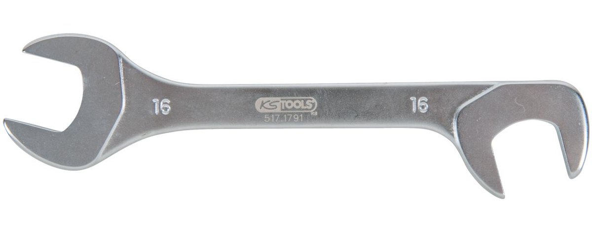 KS Tools KST-517.1791 klucz płaski dwustronny, 20° + 80° 16 mm dł.=140 mm 4042146652251