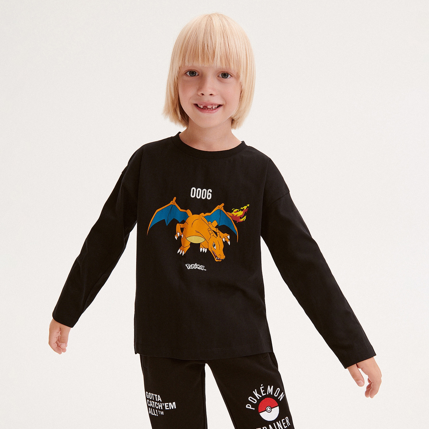 Reserved - Longsleeve oversize Pokémon - Czarny