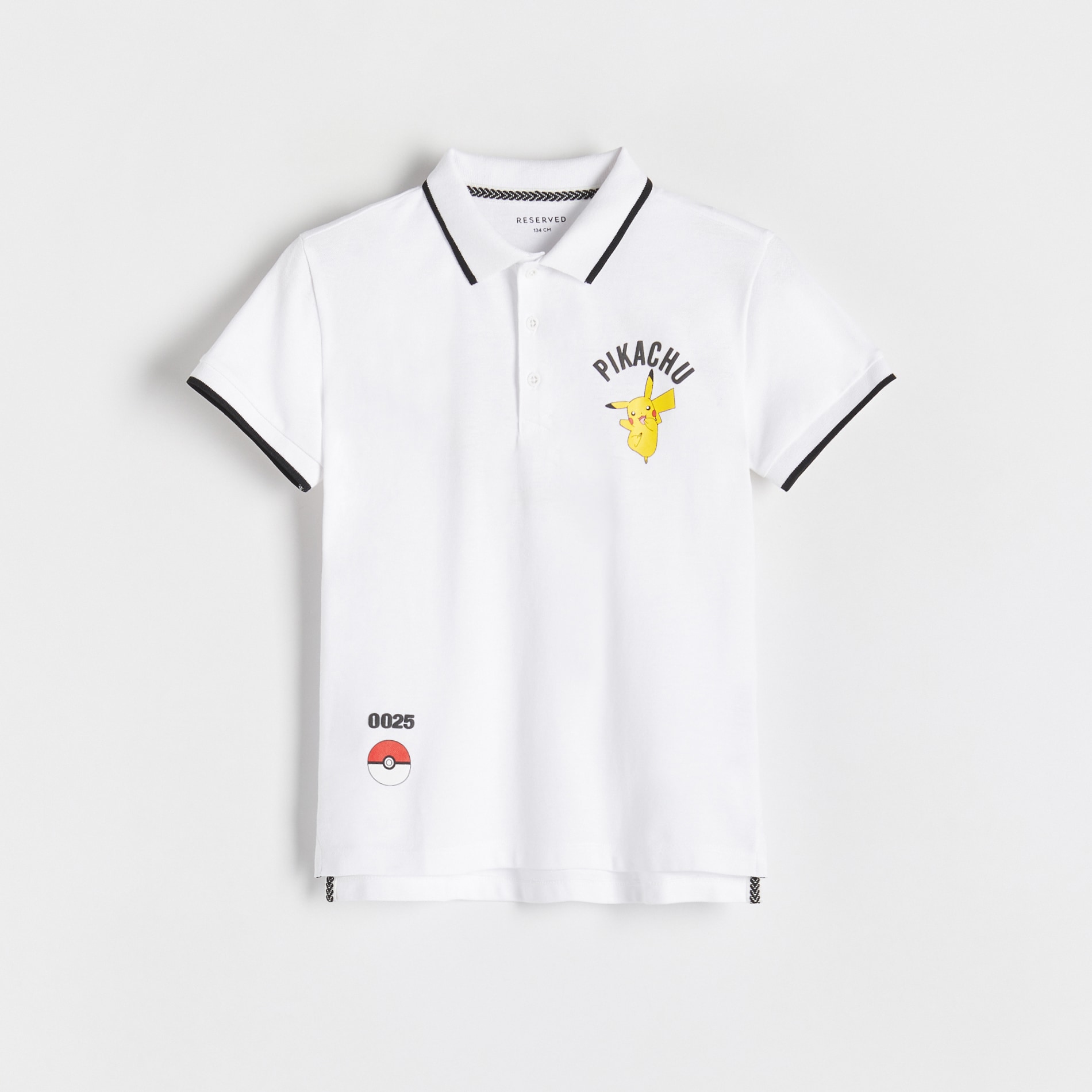 Reserved - T-shirt polo Pokémon - Biały