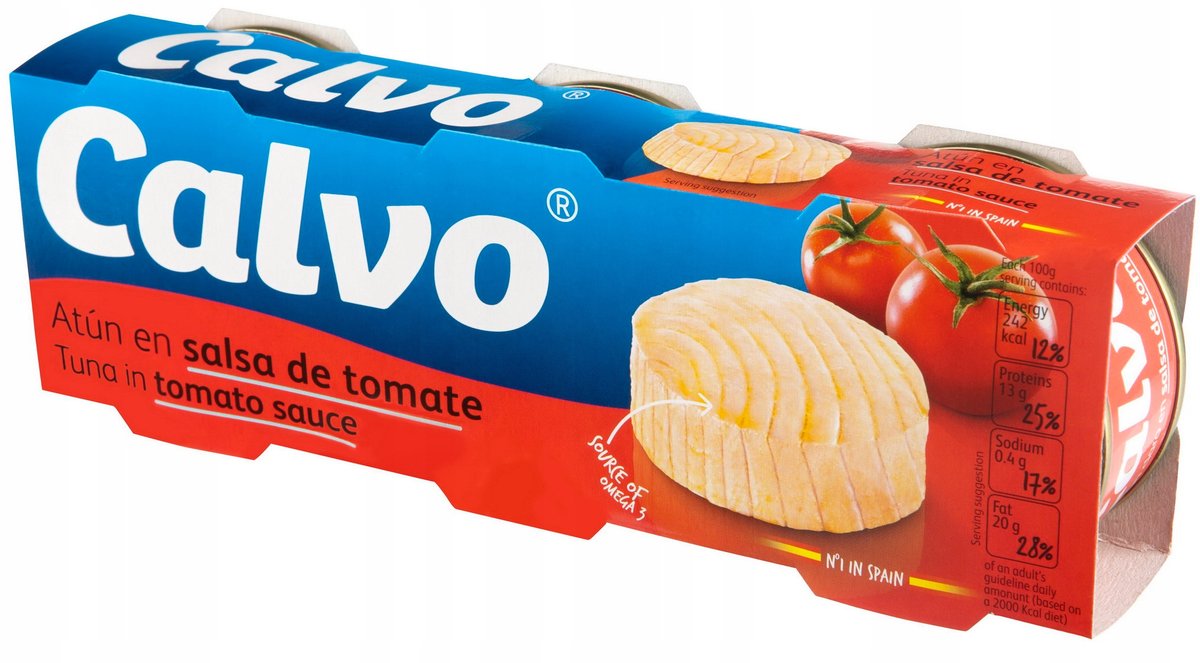 Calvo Tuńczyk w sosie pomidorowym 3x80g