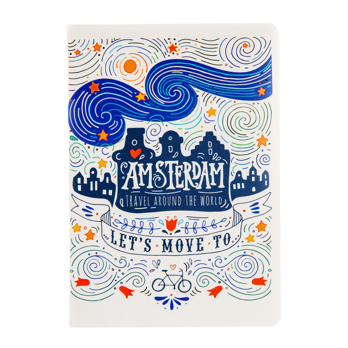 Zeszyt szkolny STRIGO Summer Vibes, format A5, 60 kartek w linię