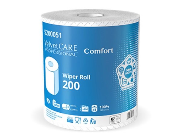 Czyściwo przemysłowe 180mb VELVET 200mb 1 rolka