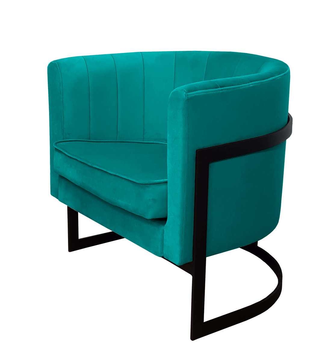 Fotel Glamour podstawa czarna