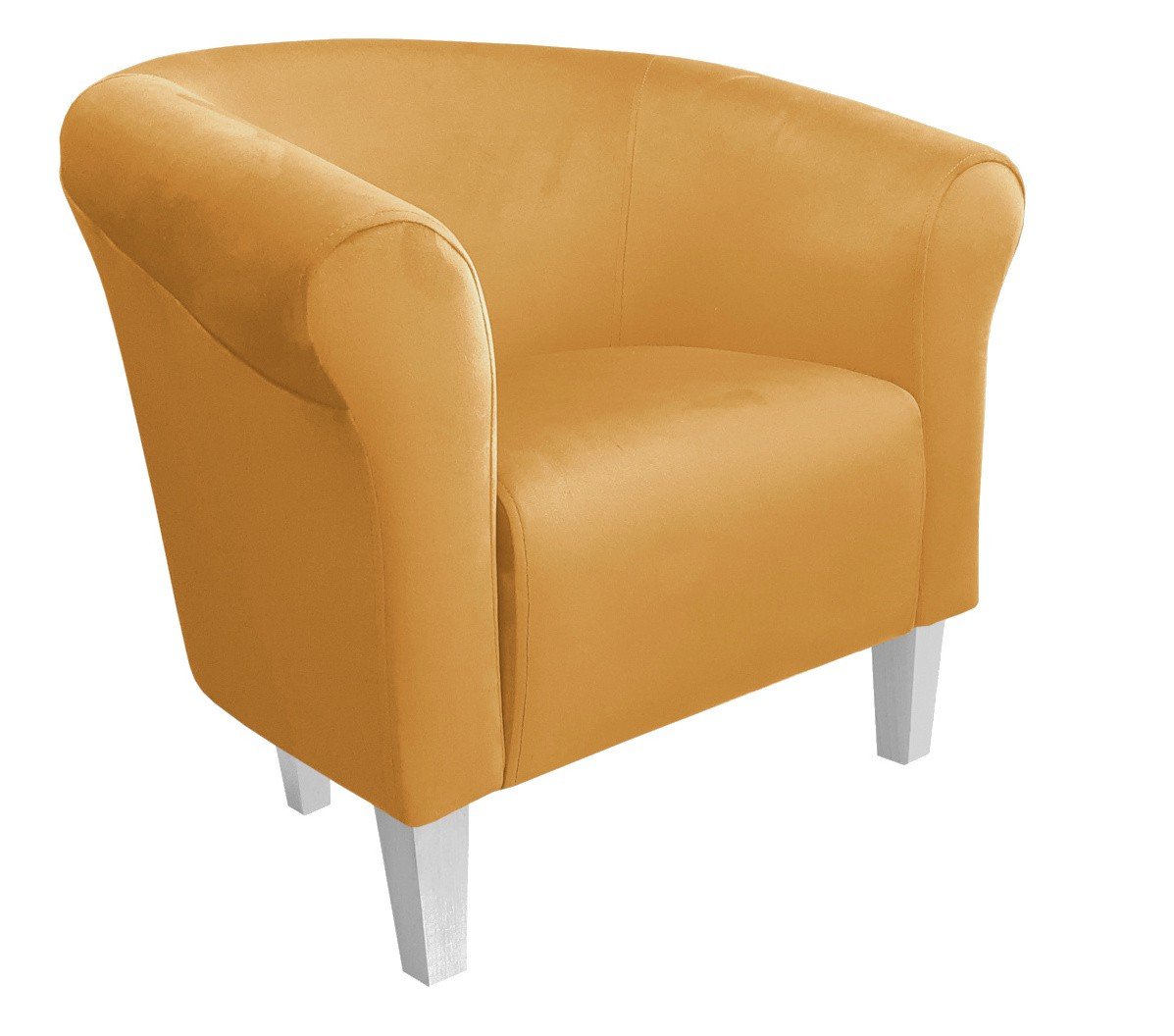 ATOS Fotel Milo MG15 nogi białe miodowy