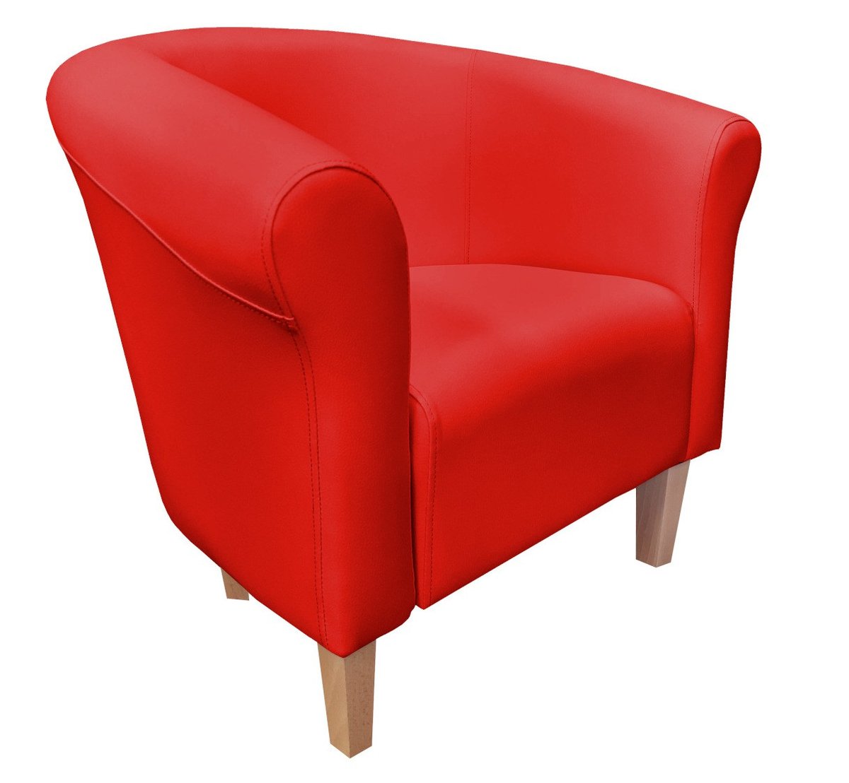 ATOS Fotel Milo D15 czerwony nogi 15 buk