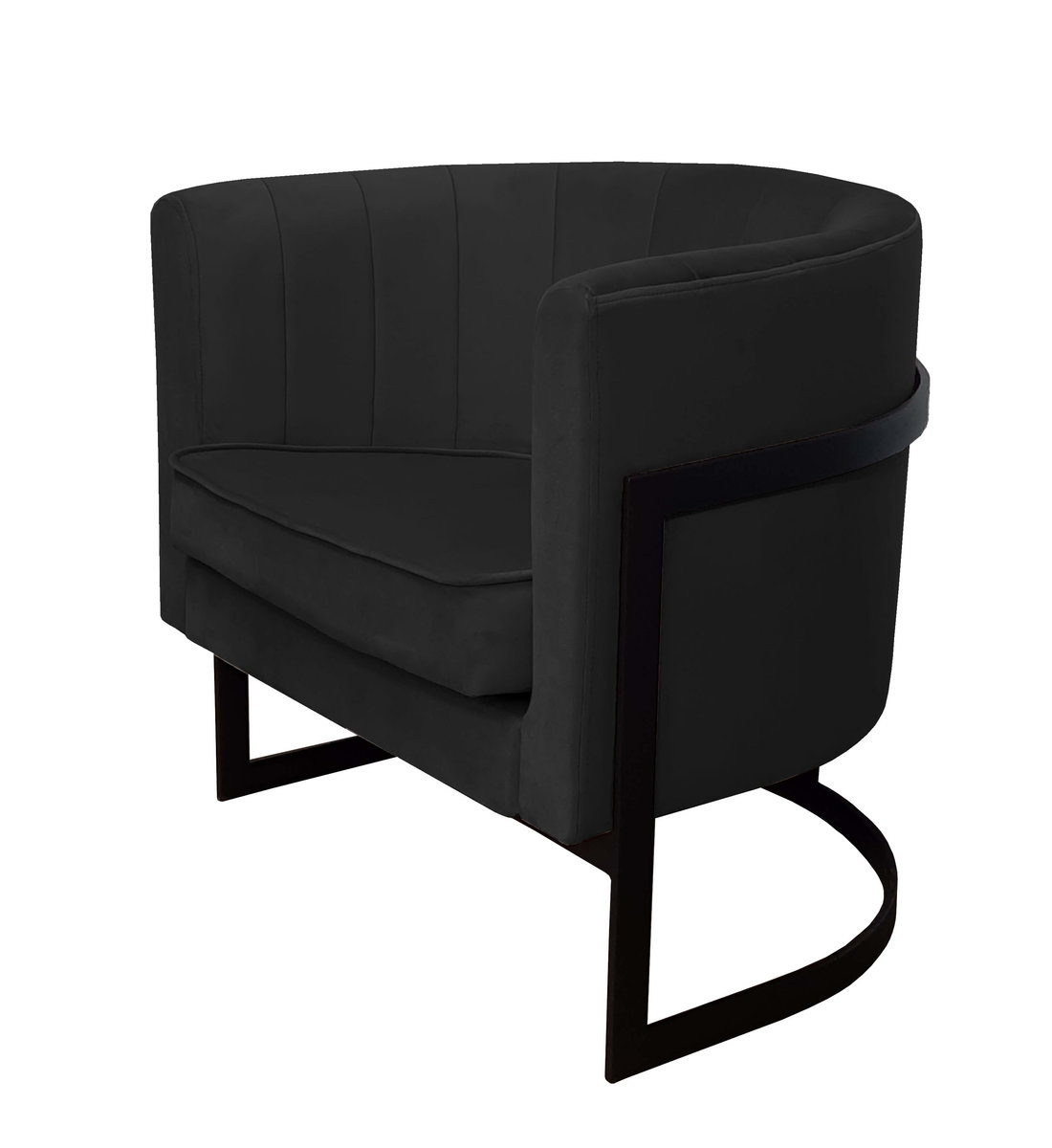 Fotel Glamour podstawa czarna
