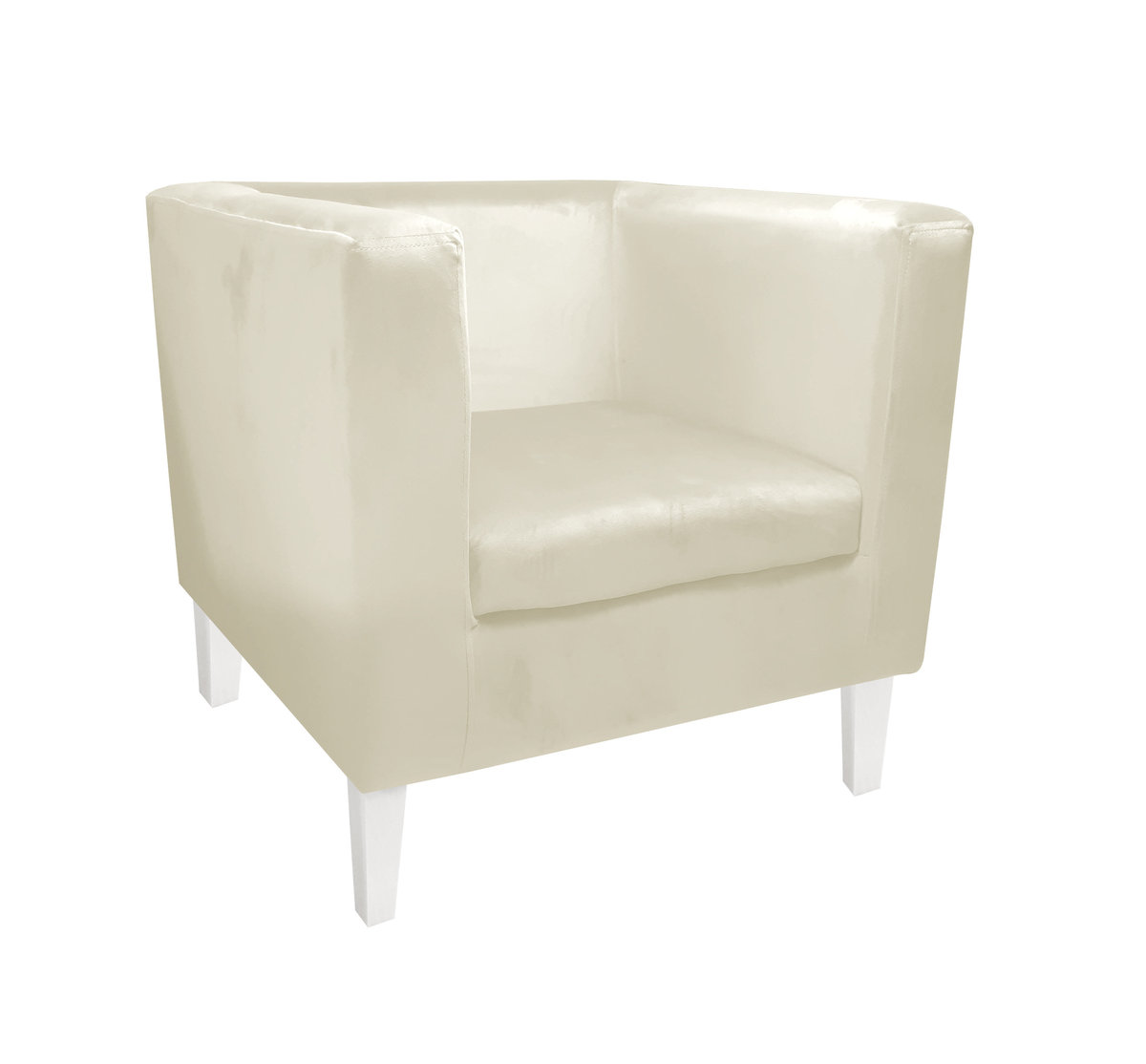 Fotel Monaco nogi 20 białe MG5