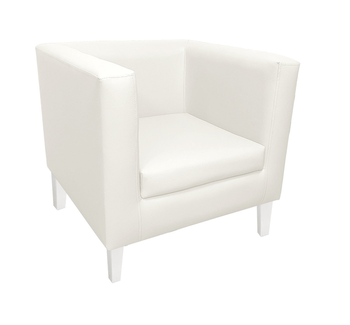 Fotel Monaco nogi białe D10