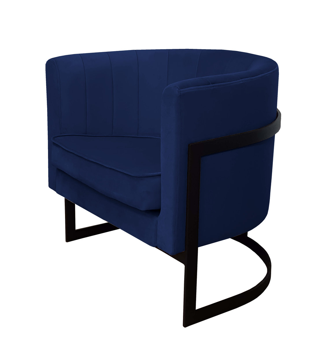 Fotel Glamour podstawa czarna