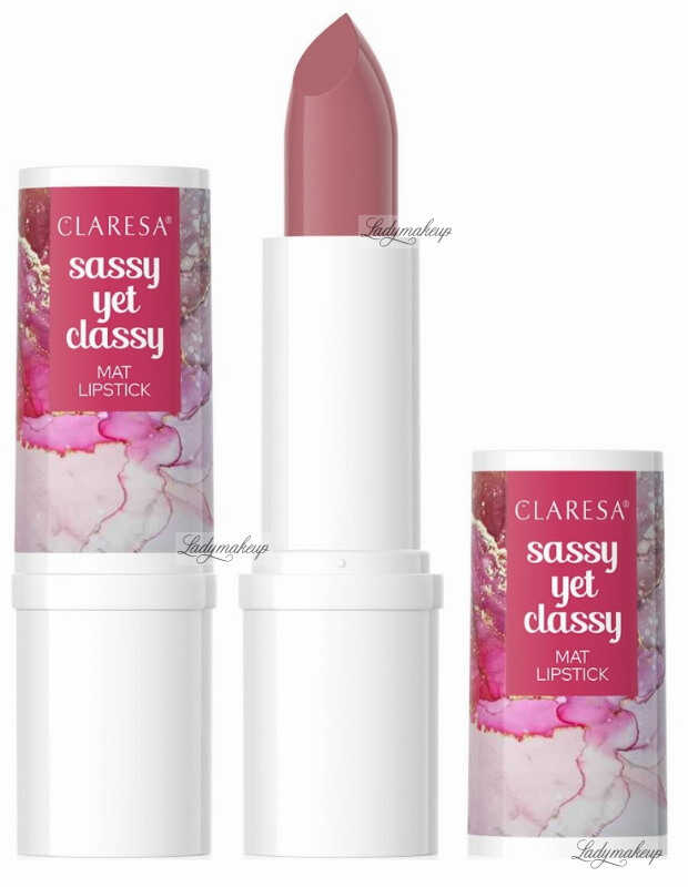CLARESA - SASSY YET CLASSY - Mat Lipstick - Matowa pomadka do ust - 4,8 g - 15 Seductive