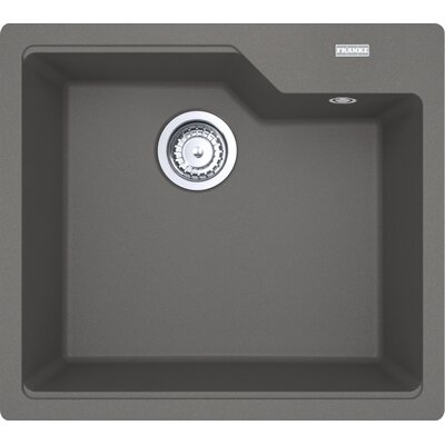 Franke Urban UBG 610-50 GSC Zlewozmywak granitowy jednokomorowy 56x50 cm kamienny szary 114.0687.259